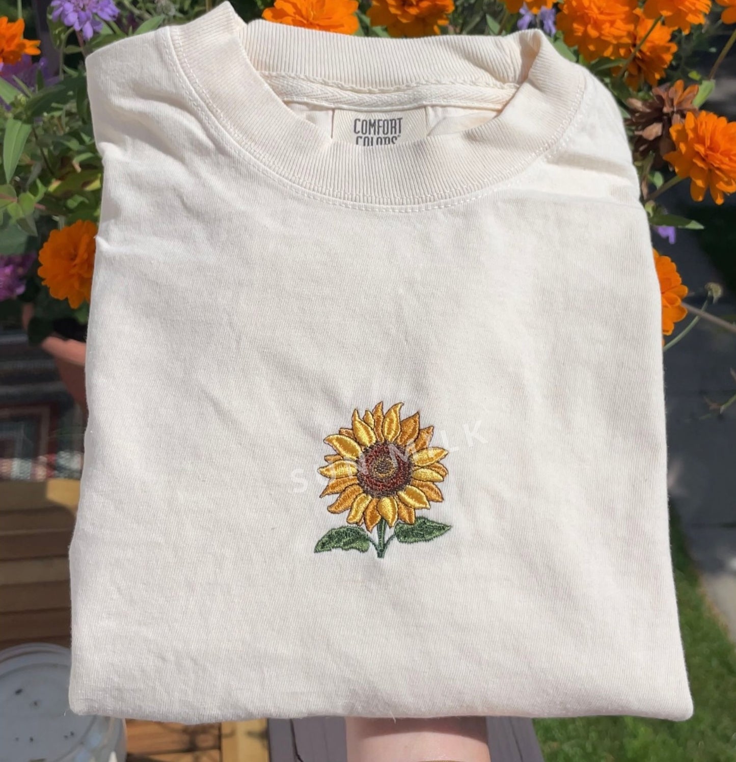 Sunflower Cropped Boxy Tee
