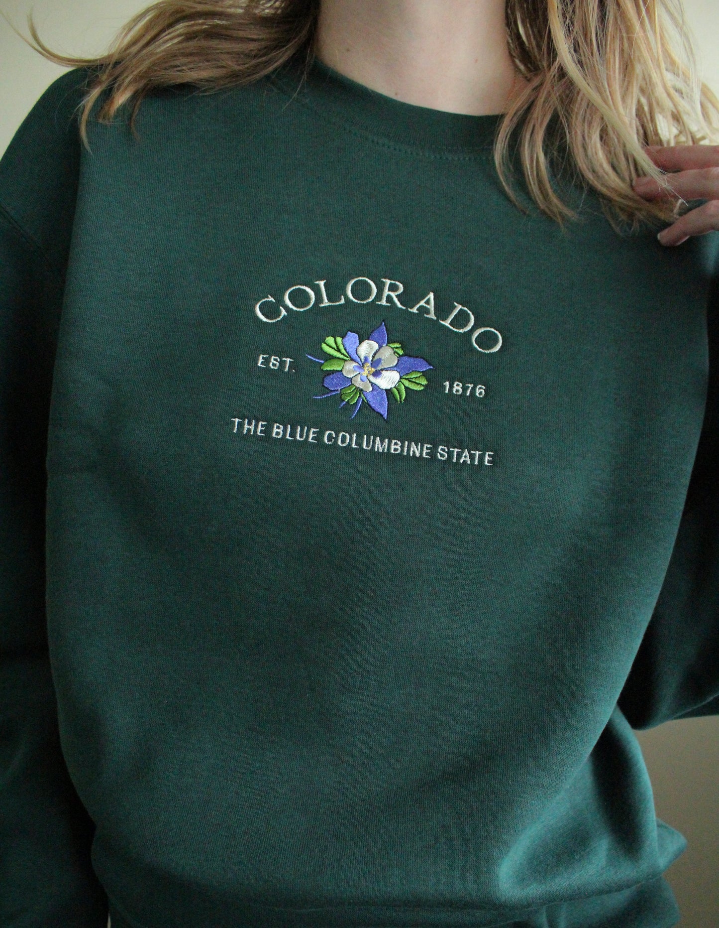 Colorado Blue Columbine Crew