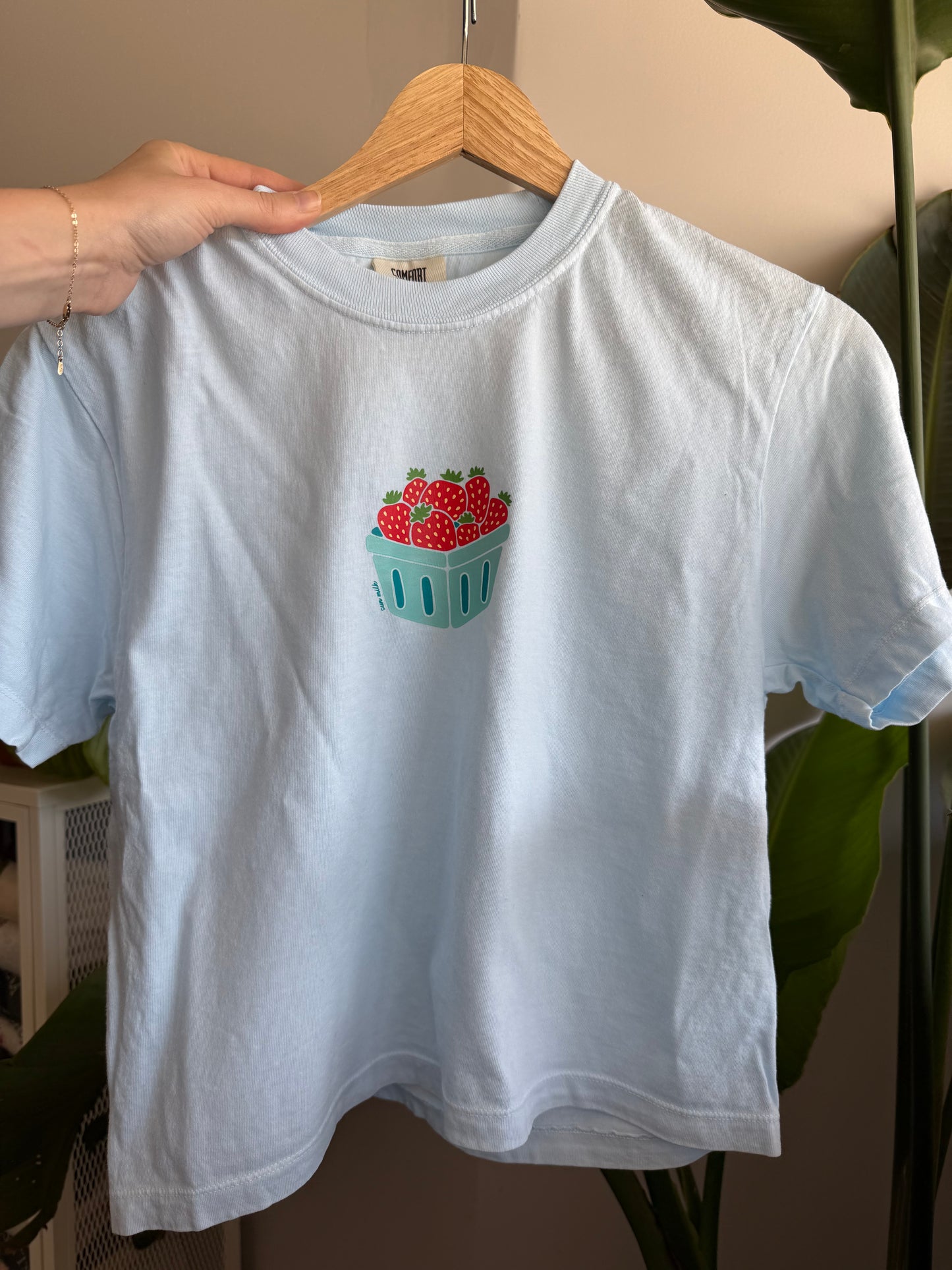 A Strawberry Boxy Tee