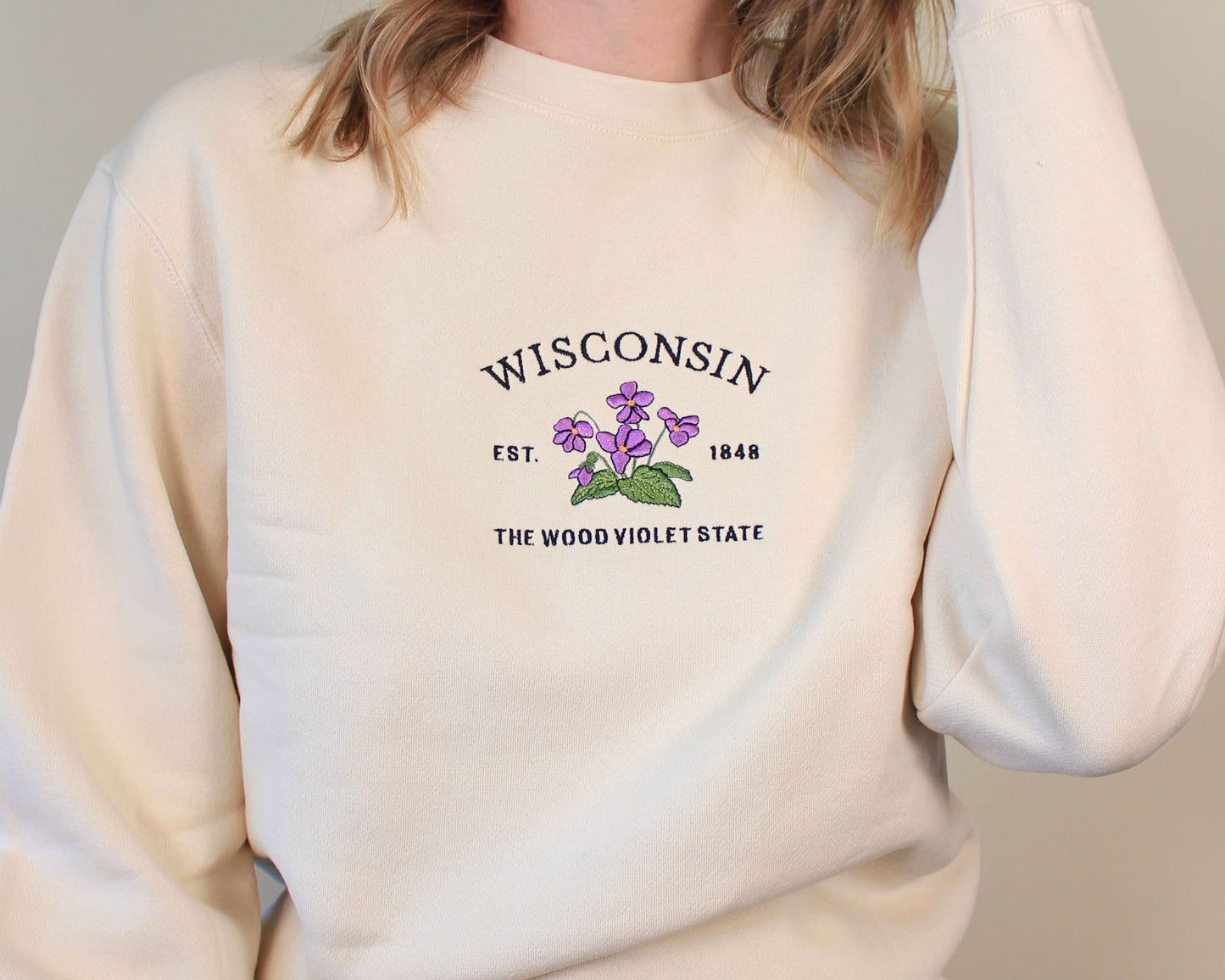 Wisconsin Wood Violet Crew