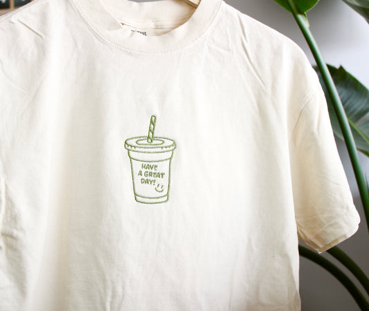 Have a Great Day Cropped Boxy Tee