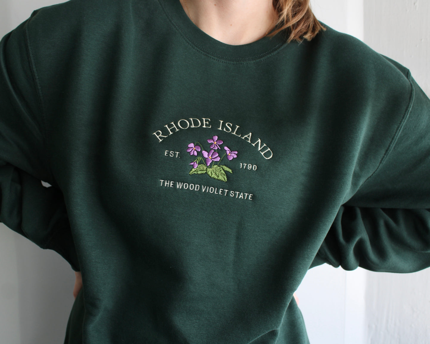 Rhode Island Wood Violet Crew
