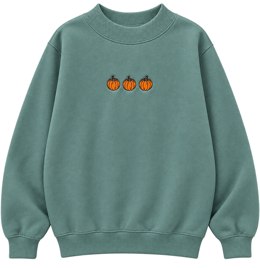 Pumpkin Mock Neck Crew