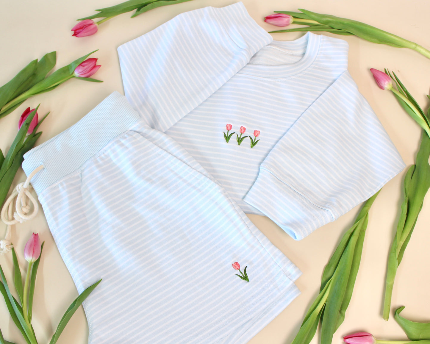 Striped Tulip Shorts