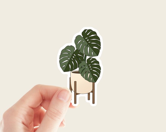 Potted Monstera Sticker
